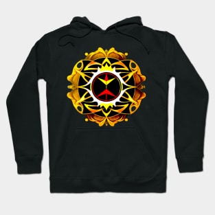 Radiant Peace Mandala - Harmony Sun Emblem Hoodie